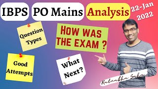 IBPS PO Mains Exam Analysis 2021 | All Sections | Good Attempts | What to do next