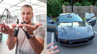 Taking DELIVERY of my Brother's NEW 718 PORSCHE CAYMAN GTS!! (loud exhaust warning!)