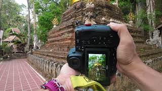 POV relaxing photo walk travel photography in the morning at Wat Pha Lat temple | วัดผาลาด