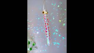 Crystal wind chime colorful rainbow