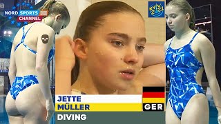 Women's sports Diving European Championships KYIV Jette MÜLLER (Germany) 1m Springboard NORD UK217