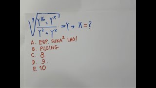 8. MATEMATIKA | MATHS - ALJABAR DUA variabel dgn SATU persamaan.