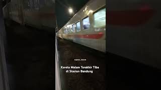 KA Commuterline Bandung Terakhir tiba di Stasiun Bandung