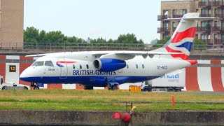 Morning Rush Hour Plane Spotting at London City Airport | Runway 09 Takeoffs & Landings - 13/09/22