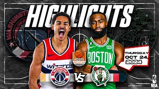 Boston Celtics vs Washington Wizards Full Game Highlights - October 24, 2024 |