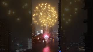 Spectacular Fireworks in Bangkok Chao Phraya River