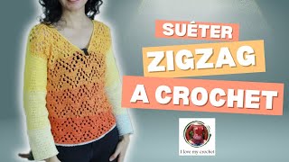 Suéter de Crochet Zigzag: La Técnica Perfecta para un Look Único y Elegante