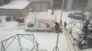 Снегопад Кировоград 18.01.2016