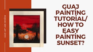 Günbatımı/Günbatımı Resmi Nasıl Çizilir?/ How To Draw Sunset? Resim Kursu/Kendin Yap/ DIY