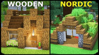 3 Easy Starter Bases for Survival Minecraft!