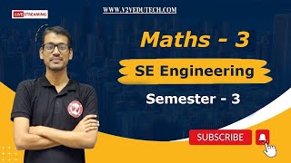 Introduction to Second Year Engineering  Maths 3 | By Nilesh Sir  | V2V EdTECH  LLP