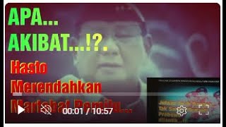 SEKJEN PDI-P HASTO, MEREMEHKAN PRABOWO - GIBRAN, APA AKIBATNYA...!?.