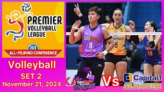 CHOCO MUCHO VS CAPITAL 1 SOLAR SET 2 PREMIER VOLLEYBALL LEAGUE ALL FILIPINO CONFERENCE Nov. 21, 2024