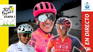 🚴🏼TOUR DE FRANCIA 2024 En Vivo Etapa 1🟢  EGAN BERNAL, RICHARD CARAPAZ, SANTIAGO BUITRAGO 🚴🏼