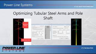 Steel Pole & Tubular Steel Davit Arm Optimization