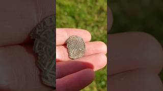 Beautiful Hammered Coin found #metaldetecting