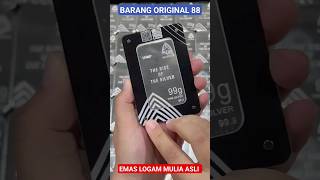 #PERAK BATANGAN MURNI 99 GRAM ASLI ORIGINAL BARU PALING MURAH LOGAM MULIA FINE #SILVER BAR SILVERIUM