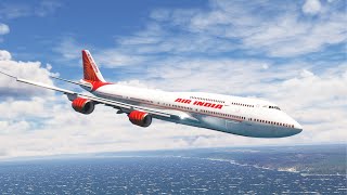 Dangerous landing of a Boeing 747 Air India at Sydney Airport - MFS2020