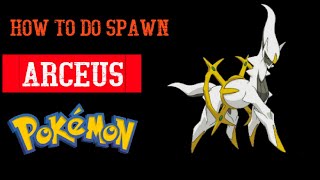 how to do spawn arceus in pixelmon by minecraft pro players