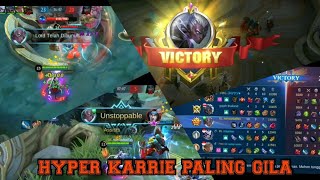 hyper karrie paling gila se Mobile legend RATAIN SEMUA - NASSAR BALFAS