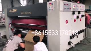 Semi automatic chain feeding rotary die cutter machine