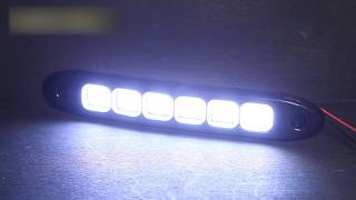 Дневные ходовые огни, гибкие FLEX 6 Квадратов | Daytime running lights LED DRL COB