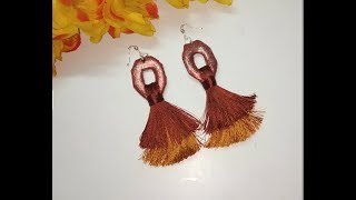 Plastic Bottle Earrings No:2 Making at home | Silkthread earrings | Best out of waste