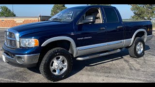 2005 DODGE 2500 SLT/LARAMIE 4X4 *CUMMINS* HAMMERDOWN AUCTIONS.