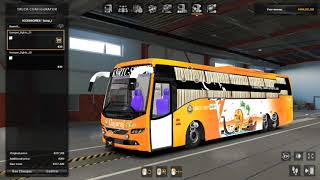 who to download Volvo B9R ksrtc swift gajaraj volvo bus mod and Skin ets2