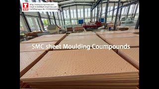 SMC diamond plate / SMC production line / SMC sheet moulding compound by hydraulic press