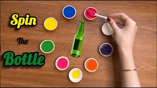 Color Mixing Spin the Bottle Challenge! #colormixing #art