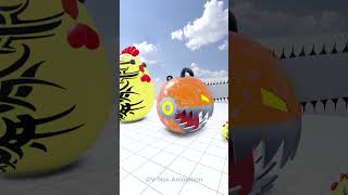 Robot Pacman vs BigChick Ep3! #shorts Sub on my YouTube channel (@v-nexanimation)