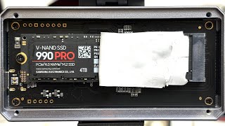 Samsung 990 Pro 4TB M.2 SSD Installation 40Gbps Enclosure