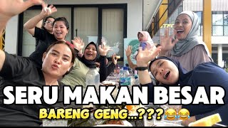 SERU MAKAN BESAR BARENG TEMEN GYM #mukbang #makanbesar #kontenkeluarga #fyp #viralvideo