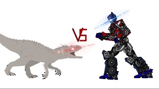 DCBA: Optimus Prime VS Indominus Rex (4K SPECIAL)