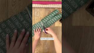 🎁  How to gift wrap a bottle, it’s really not that hard! #christmaswrapping #wrappingpresents