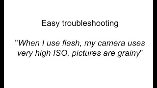 Camera "decides" high ISO w/ Flash // Camera chooses Low Shutter Speed // CONTINUOUS light or flash?