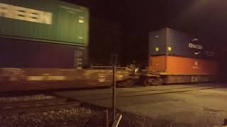 Norfolk Southern Intermodal Train 240 Passes By At Decent Speed, 8-24-24.