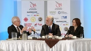 Cercle de presse - 30 janvier 2014 - Philippe Couillard et Serge Simard