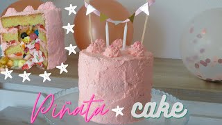 Piñata cake vanille-fraise, parfait pour un anniversaire ! - Léa cooking