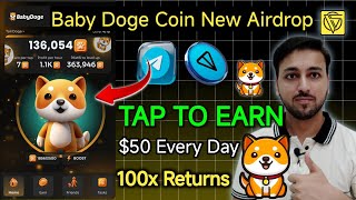 BabyDoge Coin New Airdrop || Tap To Earn BabyDoge Coin || Babydoge Coin Game इस के आगे सब फेल है