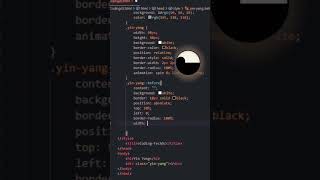 Create YIN-YANG animaton with StyleCss #coding #programming #html #javascript #python #animation