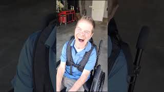 Who ripped that fart? #wheelchair #cerebralpalsy