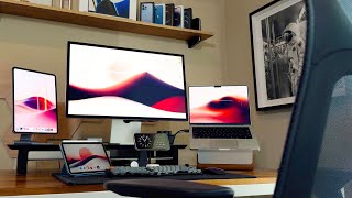 My FAVORITE Desk Setup EVER! (5 Apple Screens!)