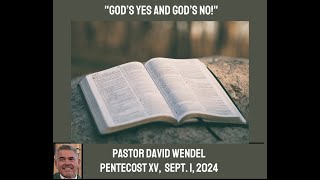 "God's Yes and God's No!"