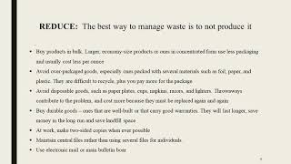 3R's of solid waste management