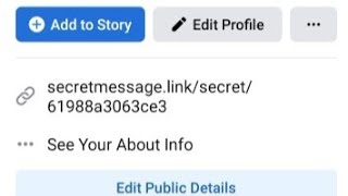 PAANO ILAGAY SA INFO PROFILE SA FACEBOOK ANG SECRET MESSAGE LINK