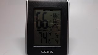 Oria® Indoor Temperature and Humidity Monitor, Digital Hygrometer for Home Use