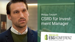 CSRD für Investment Manager: Philipp Tetzlaff | VideoStatement