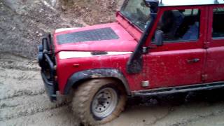 Land Rover 110 at Brick Kiln with Shire Land Rover Club, December 2011